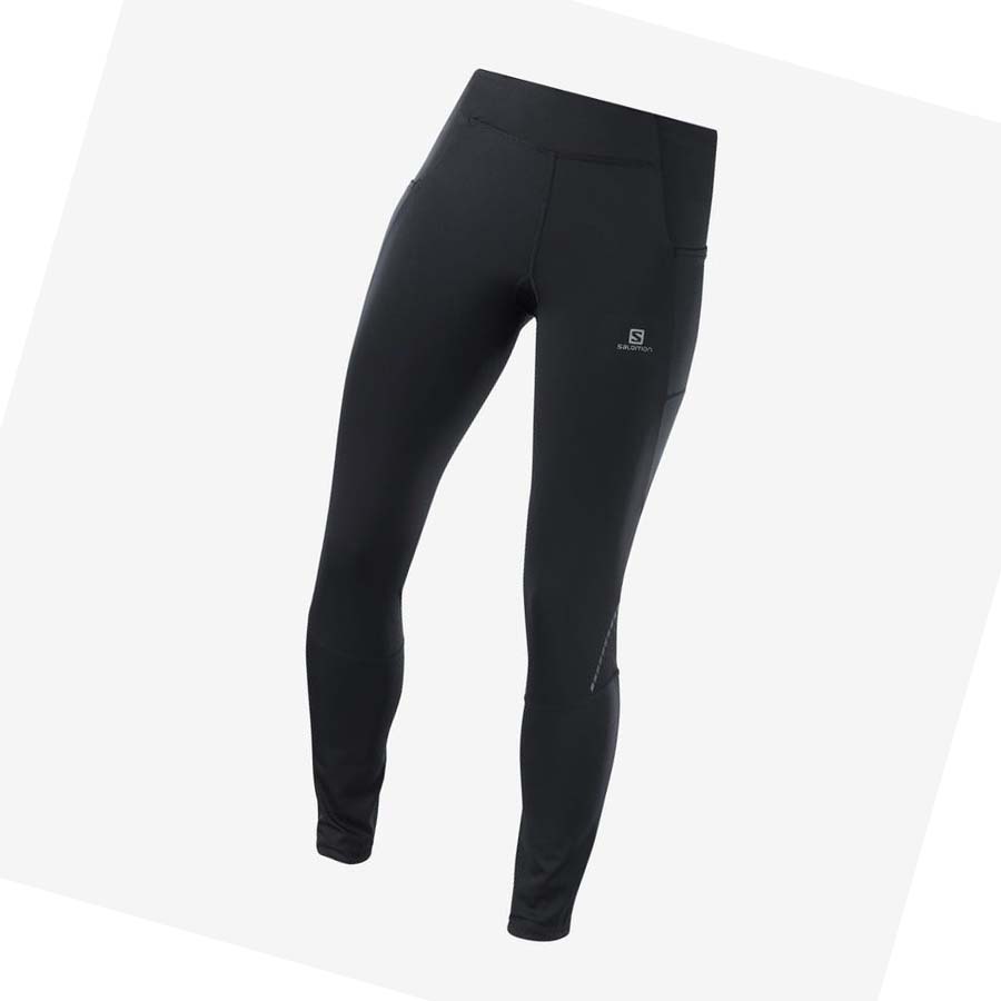 Pantalones Salomon CROSS RUN 28\'\' Mujer Negros | MX 2369WNB